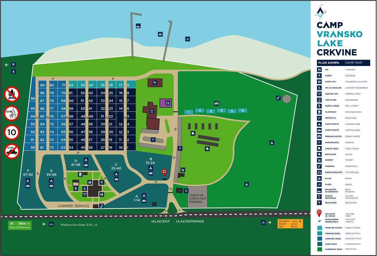 Hotel Camping Vransko Jezero - Crkvine Pakoštane Exterior foto
